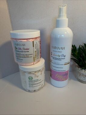 #15 Aminnah and Dill Picky Bundle
Body Butter 
Foaming Soap Hand
Room Spray